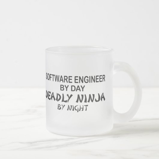 Software Engineer tödliches Ninja Mattglastasse (Rechts)