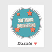 Software-Engineering Aufkleber (Blatt)