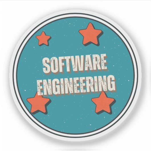 Software-Engineering Aufkleber (Vorderseite)