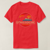 Software Engineering Dinosaurier T-Shirt (Design vorne)