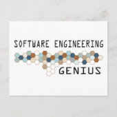 Software Engineering Genius Postkarte (Vorderseite)