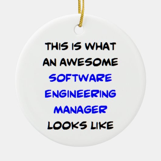 Software-Engineering-Manager, großartig Keramik Ornament (Vorne)