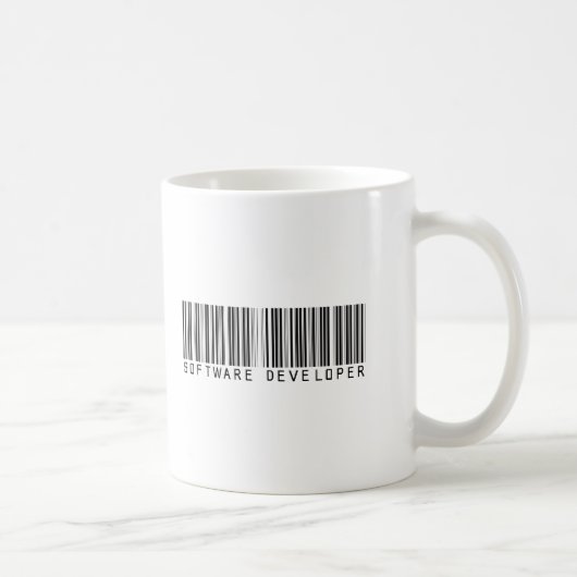Software-Entwickler-Bar-Code Kaffeetasse (Rechts)