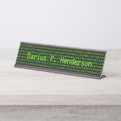 Software-Entwickler / Computerfreak - Code auf sch Schreibtischnamensplakette (Vorderseite )