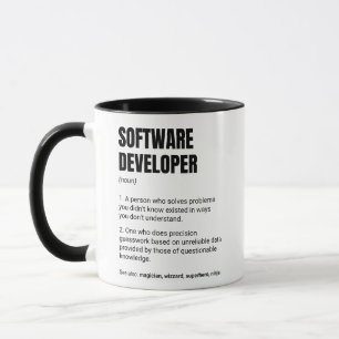 Software-Entwickler-Definition Lustiger Ingenieur Tasse