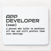 Software-Entwickler - Funny Definition Mousepad (Vorne)