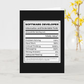 Software-Entwickler Funny neutritunal Karte (Gelbe Blume)