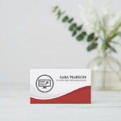 Software-Entwickler für Computerprogrammierer Visitenkarte (Stehend Vorderseite)