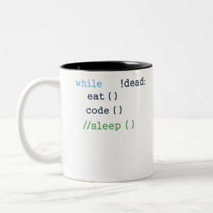 Software-Entwickler für Eat Code Sleep Coder Progr Zweifarbige Tasse