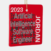 Software-Entwickler für künstliche Intelligenz Keramikornament (Rechts)