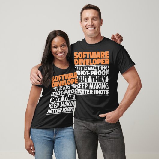 Software-Entwickler Ich versuche, die Dinge Cool z T-Shirt (Unisex)