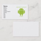 Software-Entwickler-Innere (Wanze Droid Visitenkarte (Vorne/Hinten)