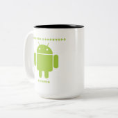 Software-Entwickler-Innere (Wanze Droid Zweifarbige Tasse (Vorderseite Links)