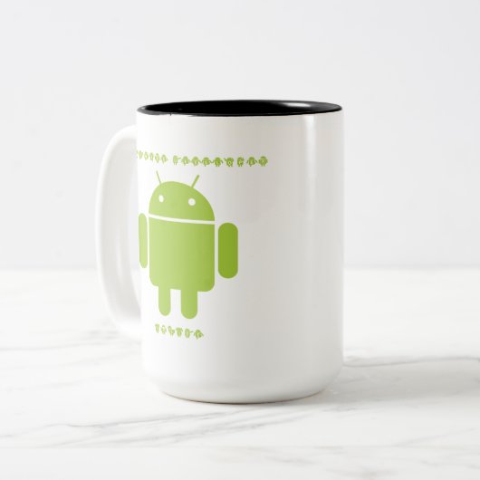 Software-Entwickler-Innere (Wanze Droid Zweifarbige Tasse (Vorderseite Links)