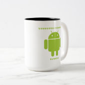 Software-Entwickler-Innere (Wanze Droid Zweifarbige Tasse (VorderseiteRechts)