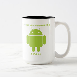 Software-Entwickler-Innere (Wanze Droid Zweifarbige Tasse