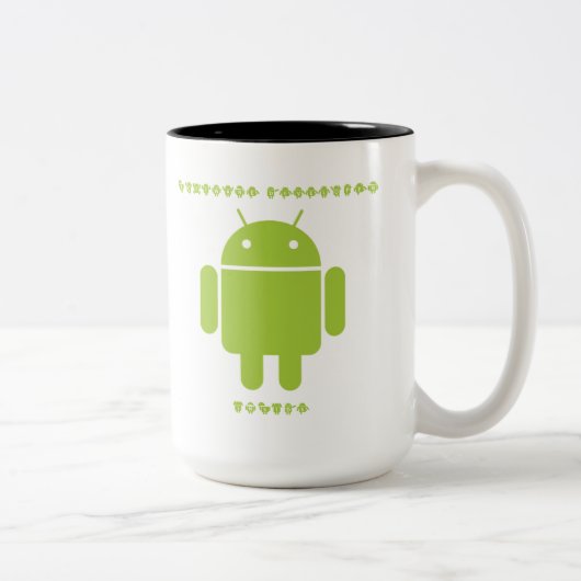 Software-Entwickler-Innere (Wanze Droid Zweifarbige Tasse (Rechts)