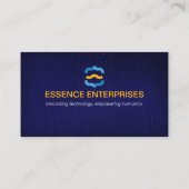 Software-Entwickler | Modern Blue Barcode Visitenkarte (Rückseite)