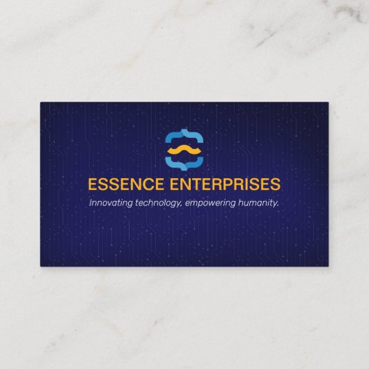 Software-Entwickler | Modern Blue Barcode Visitenkarte (Rückseite)