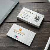 Software-Entwickler | Modernes, einfaches Weiß Visitenkarte