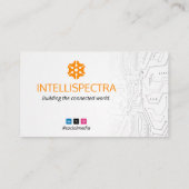 Software-Entwickler | Modernes, einfaches Weiß Visitenkarte (Rückseite)