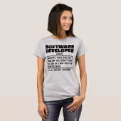 Software-Entwickler Noun Definition Coding Experte T-Shirt (Vorne ganz)