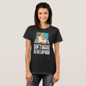 Software-Entwickler Programmier-Witz Süße Katze La T-Shirt (Vorne ganz)