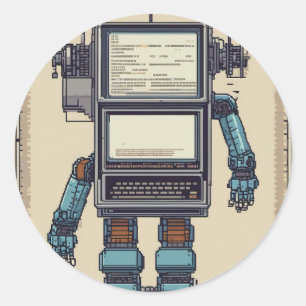 Software-Entwickler Programmierer Coding Tech Geek Runder Aufkleber