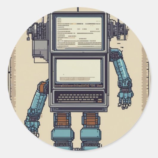Software-Entwickler Programmierer Coding Tech Geek Runder Aufkleber (Vorderseite)