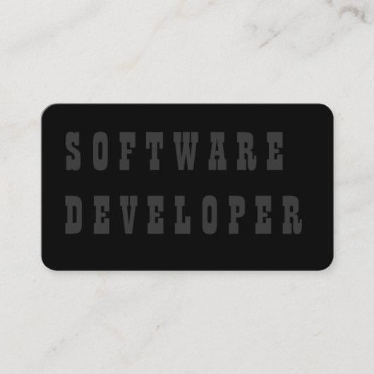 Software-Entwickler Visitenkarte (Vorderseite)