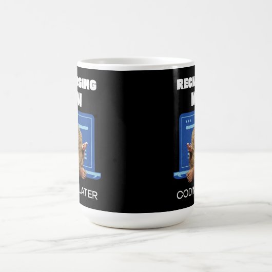Software-Entwickler von Bigfoot Programmer Coder Kaffeetasse (Mittel)