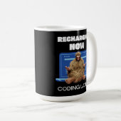 Software-Entwickler von Bigfoot Programmer Coder Kaffeetasse (VorderseiteRechts)