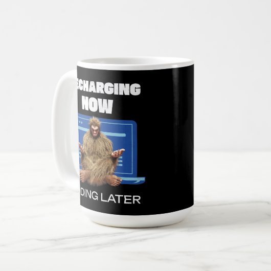 Software-Entwickler von Bigfoot Programmer Coder Kaffeetasse (Vorderseite Links)
