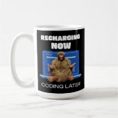 Software-Entwickler von Bigfoot Programmer Coder Kaffeetasse (Links)