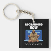 Software-Entwickler von Bigfoot Programmer Coder Schlüsselanhänger (Vorderseite)