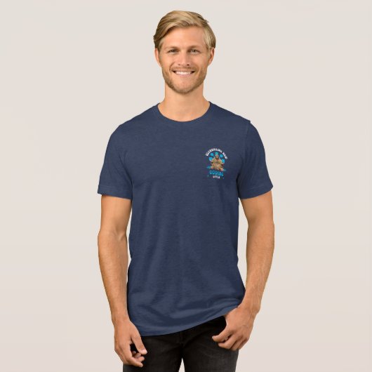 Software-Entwickler von Bigfoot Programmer Coder Tri-Blend Shirt (Vorderseite voll)