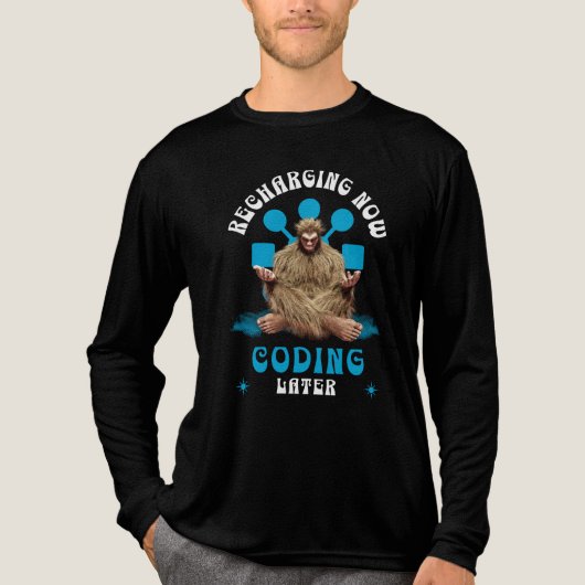Software-Entwickler von Bigfoot Programmer Coder Tri-Blend Shirt (Vorderseite)