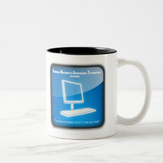 Software-Hardware und Informationstechnologie Zweifarbige Tasse