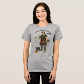 Software-Ingenieur Coder, der Skateboard fährt URM Tri-Blend Shirt (Vorderseite voll)