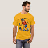 Software-Ingenieur, der Pickleball mit Paddle spie T-Shirt (Vorne ganz)
