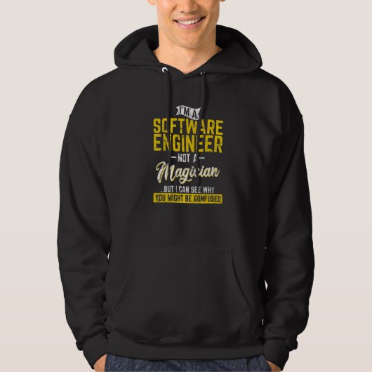 Software-Ingenieur kein Magier Programmierer Entwi Hoodie (Vorderseite)