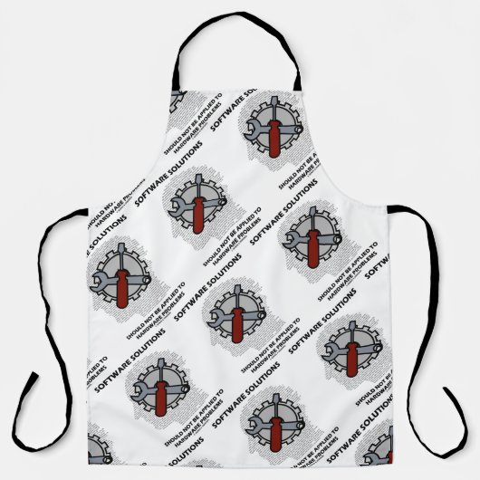Software-Lösungen sollten nicht auf Hardware angew Schürze (Vorderseite)