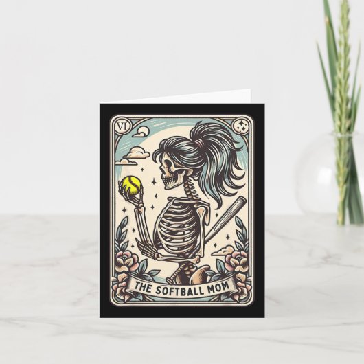 Software Mama Tarot Card Skeleton Software Mama Mü Karte (Vorderseite)