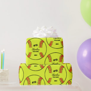 Software Player Individuelle Name Nummer & Team Geschenkpapier