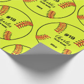 Software Player Individuelle Name Nummer & Team Geschenkpapier (Ecke)