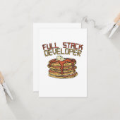 Software-Programmier-Werbegeschenk für Vollstapler Karte (Vorderseite/Rückseite Beispiel)