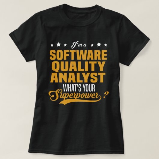 Software Quality Analyst T-Shirt (Design vorne)