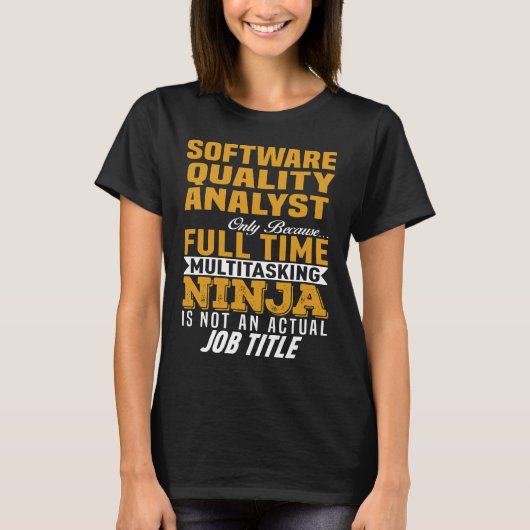 Software Quality Analyst T-Shirt (Vorderseite)