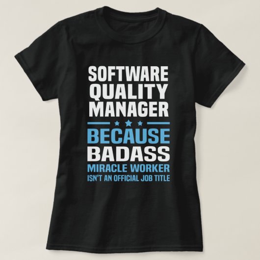 Software Quality Manager T-Shirt (Design vorne)