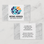 Software Robotics | AI Chip Tech Visitenkarte (Vorne/Hinten)